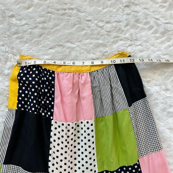 Amazing Vintage 1970's Patchwork Maxi Twirl Skirt Gypsy Whimsy - Size 2/4 - Picture 3 of 6
